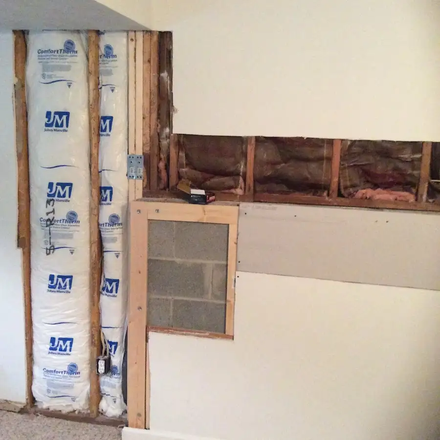Wall insulation replacement during Structural Drying in Tega Cay